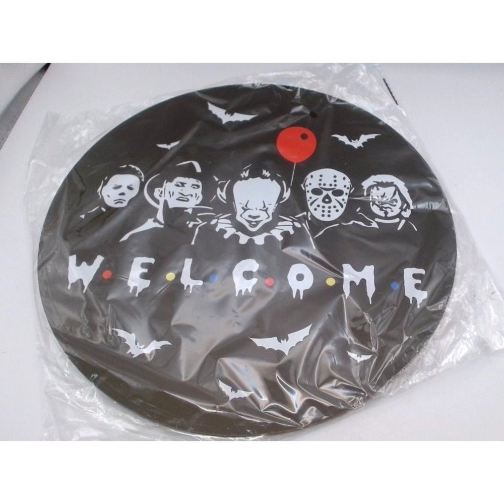 Horror Movie Character - Welcome Sign, Black, Round, BRAND NEW IN PACKAGE